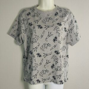 Gray Graphic T-Shirt